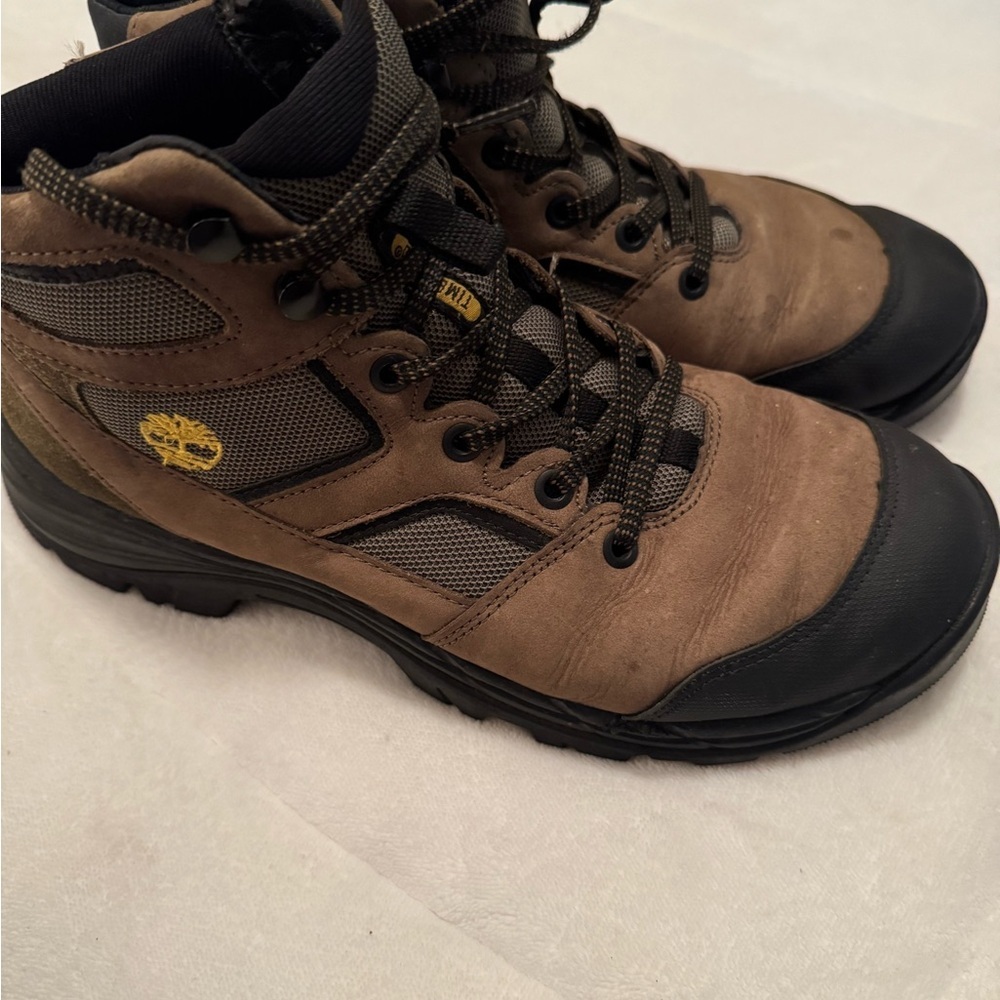Timberland Boots  Men’s Sz 9.5 Fusion Brown Hiking Boots - Picture 3 of 10
